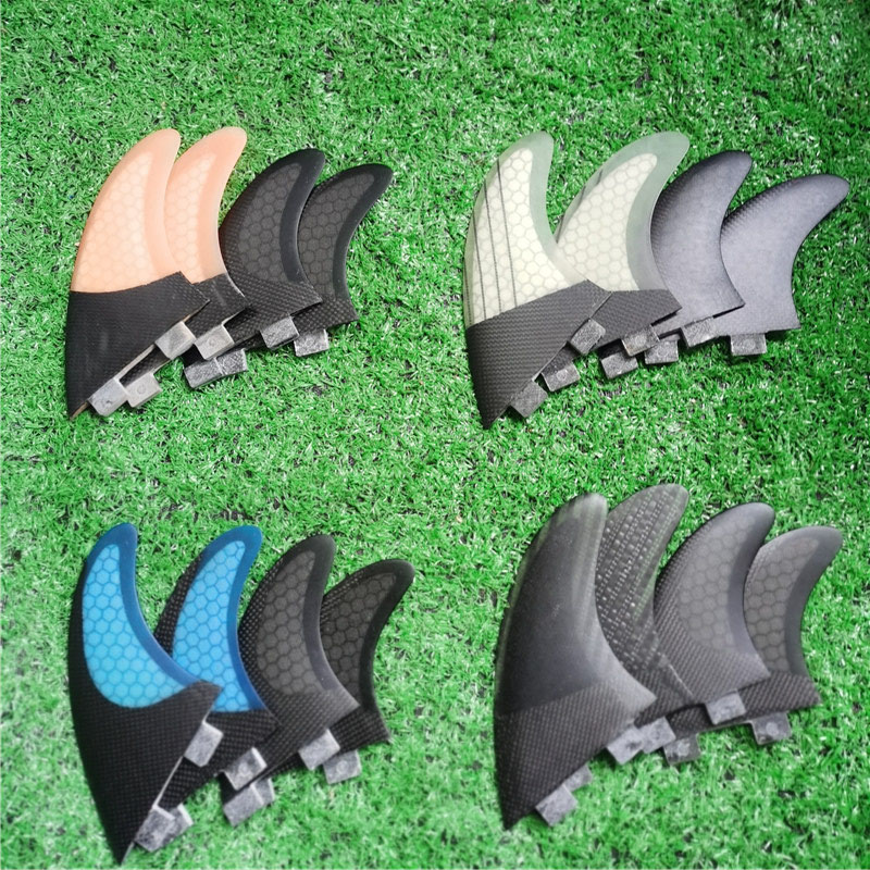 BiLong FCS Quad fin a Set Surfboard Fins for FCS fin Box Multi-size glass fiber surf Fin surfing boogie board Surfboards