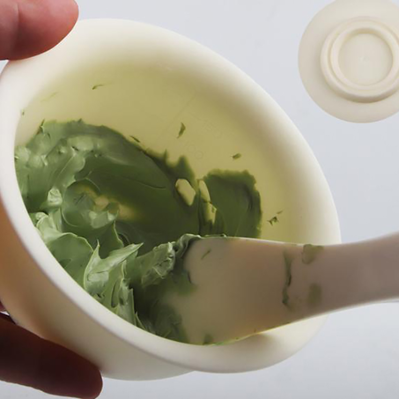 Gjør-det-selv ansiktsmaske blandeskål skje pinnesett verktøy myk gjørmemaske applikator plastspatel husholdningstilbehør sminkeverktøysett