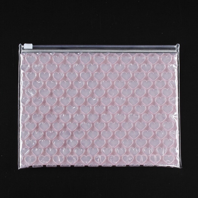 20Pcs Bubble Mailer Color Plastic Ziplock Bubble Bags Waterproof Bag Logistics Shockproof Bag Business Supplies 21x16cm: light pink