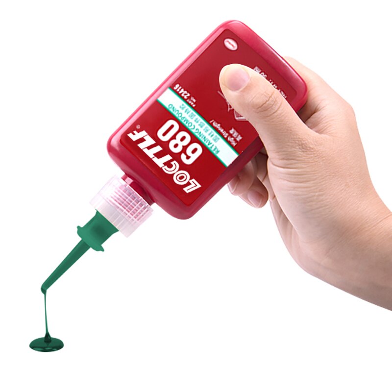Pegamento cilíndrico de sujeción Locttlf 648, 680, 609, 638, sello de calafateo, rodamiento anaeróbico, sujeción permanente de alta resistencia, 50ml
