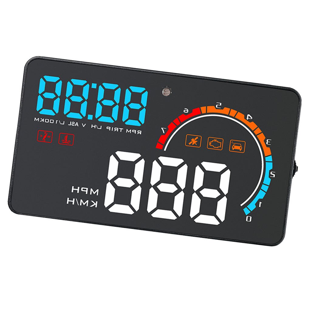 D2500 Heads Up Display Led Mph Elke Auto Cluster Gauge Universal Fit
