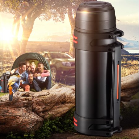 1.2l/1.6l/2l/2.5l/3l stor kapacitet rostfritt stål 304 bärbar termosisolering vakuumflaska vattenflaska för utomhus