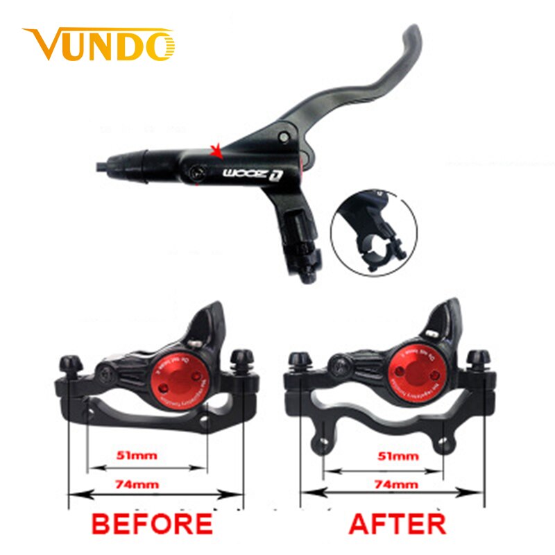 Zoom HB-875 Fiets Rem Mtb Brake Hydraulische Schijfrem 800/1400/1450/1550Mm MT200 Mountain Fiets rem Upgrade MT315 MT615