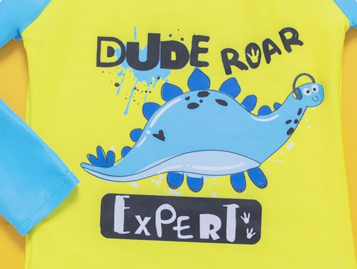 2-6 Jaar Jongens Swimtrunks Arrical Tweedelige Kinderen Badmode Met Dinosaurus Roar Badpak Beachwear TB081