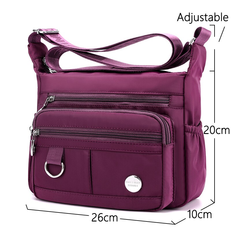 ¡Novedad de ! Bolsos cruzados de gran capacidad para mujer, bandoleras multibolsillos, bolsos de lona de ocio, bolsa de viaje para mujer