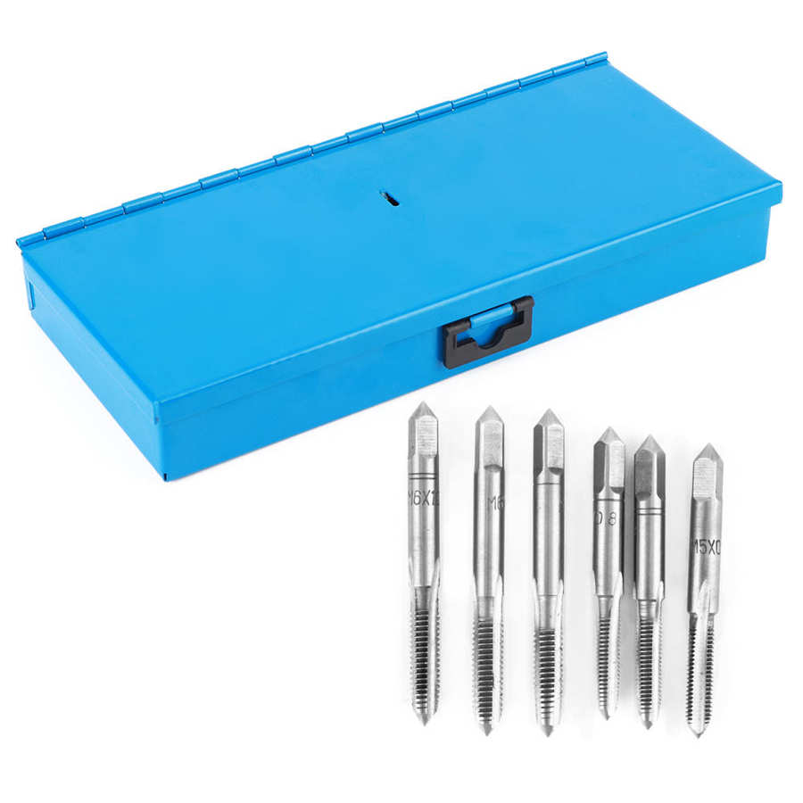 32 Stuks Schroefdraad Tap Sterven Set Hoge Hardheid Rijg Tap Sterven Moersleutel Auto Reparatie Handgereedschap Kit Met Ijzeren Doos