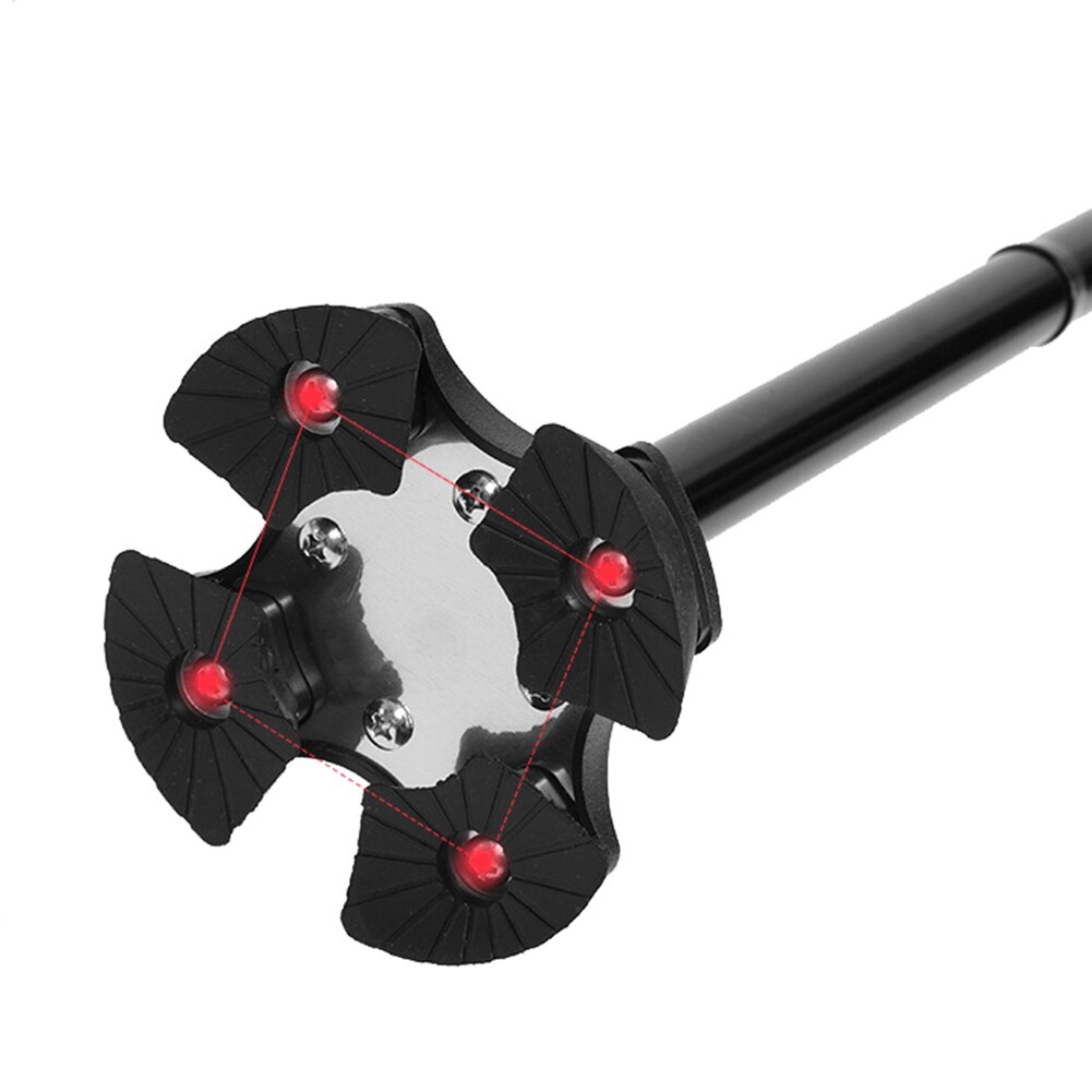 Aluminium Alloy Folding Adjustable Multifunctional Walking Cane with LED Light