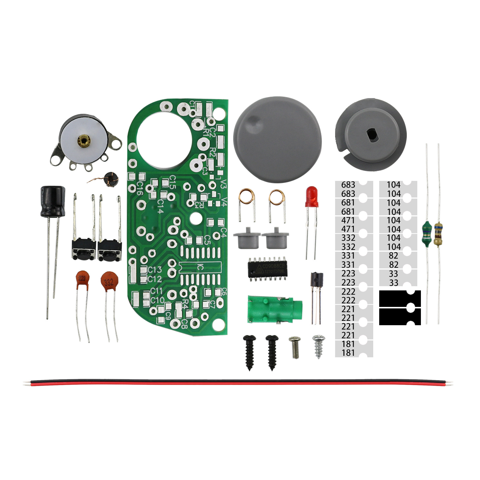 DIY Electronic Kit FM Micro SMD Mini Radio Module FM Frequency Modulation Radio 1.8V-3.5V Soldering Assembly HX3208