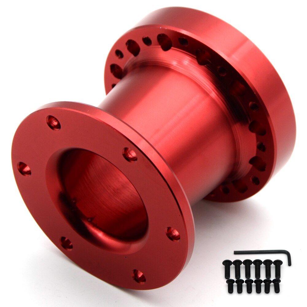 Espaçador universal do cubo do volante 51/76/101mm roda de direção hub chefe kit adaptador espaçador vermelho