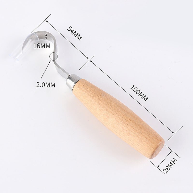 Spoon DIY Hand Chisel Wood Carving Tools Knife Chisel Woodworking Cutter Peeling Sculptural Spoon Carving Knife Hand Tools