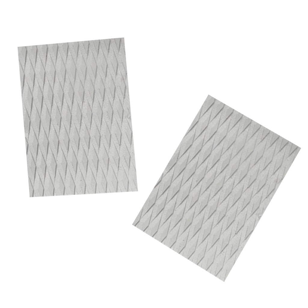 Pack 2 Premium EVA Surfboard Skimboard Surf Tail Pad Traction Pad Deck Grip Deck Grip Accessories: Grey