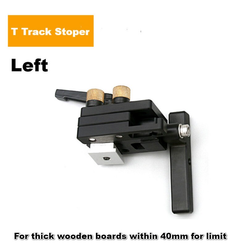 Miter Track Stop Track Limit For T-Slot T-Tracks Stop Chute Limiter Locator Woodworking DIY Manual Tools: Left Stoper