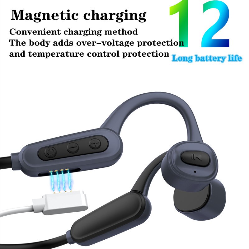 K8 Bone Conduction Wireless Bluetooth Headset, IPX8 Waterproof Swimming Headset, Sports Headset, 16GB Memory MP3 Player