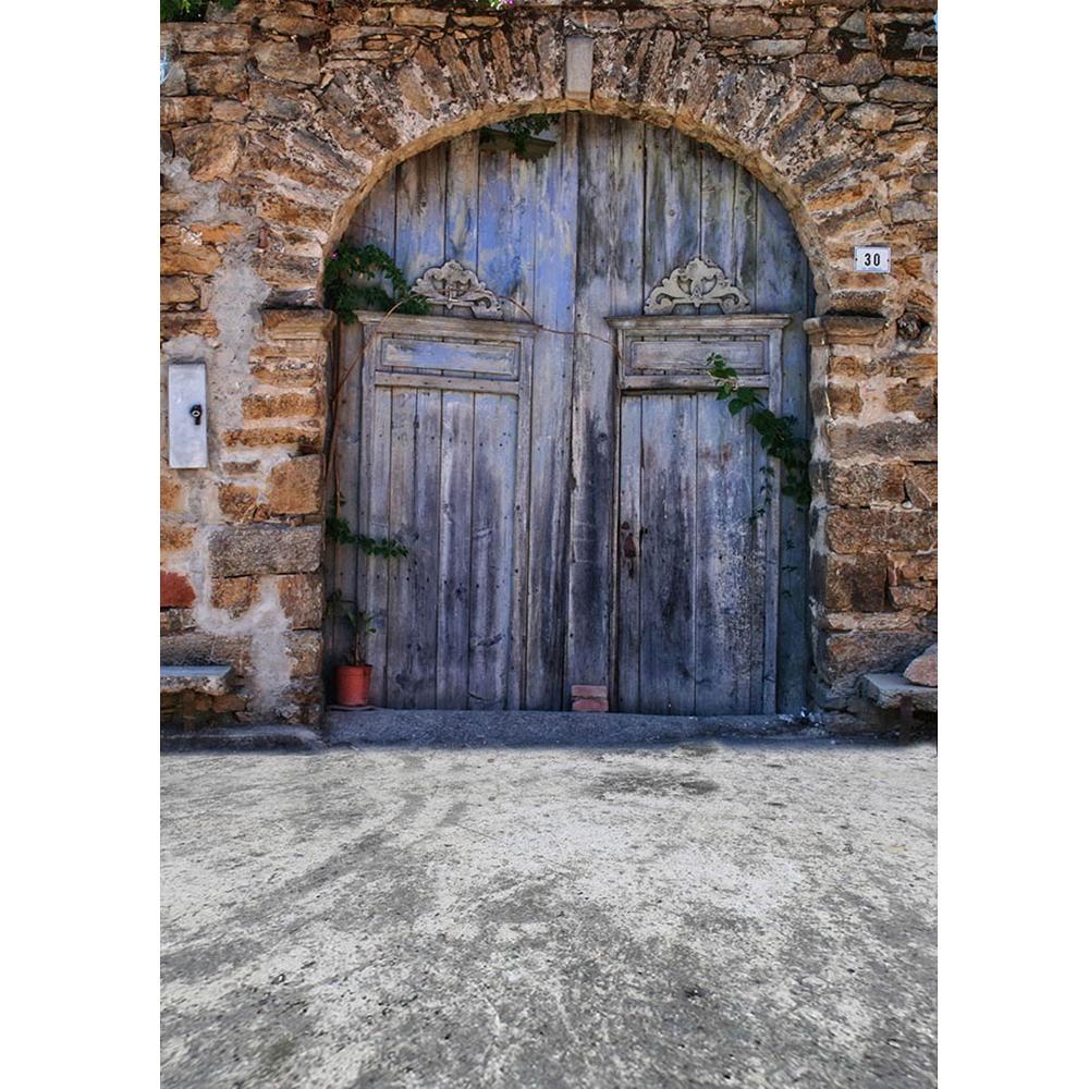 Alte runde tür von Schloss Zauberstab foto hintergrund fotografie Studio requisiten