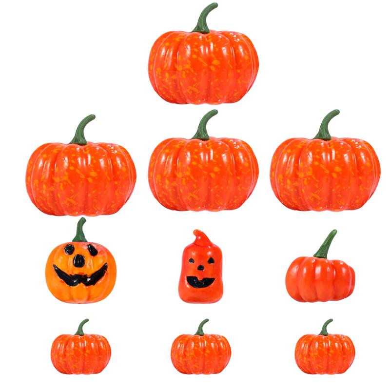 10Pcs Simulatie Pompoen Halloween Fotografie Props Kunstmatige Pompoen Decoratieve Schuim Pompoen