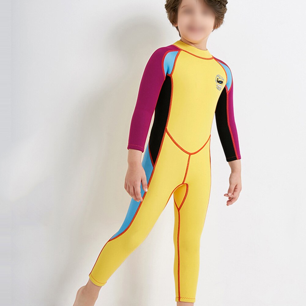 Een Stuk Kinderen Surf Swim Nat Pak Lange Mouw Rashguard Zon Bescherming Sets Dragen-Size