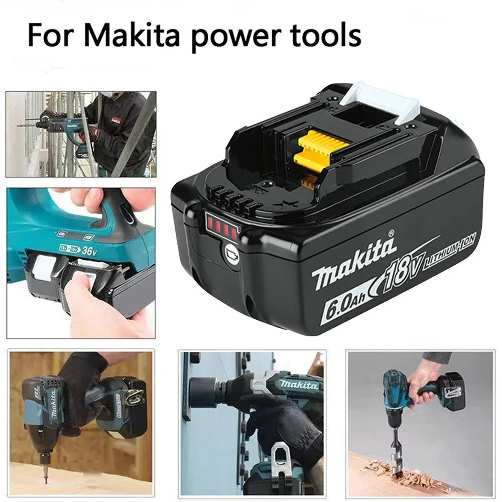 2025 Makita BL1860 BL1850B BL1850 BL1840 BL1830 Schraubendreher-Akku und Ladegerät, 18 V Ersatz-Akkus für Elektrowerkzeuge.