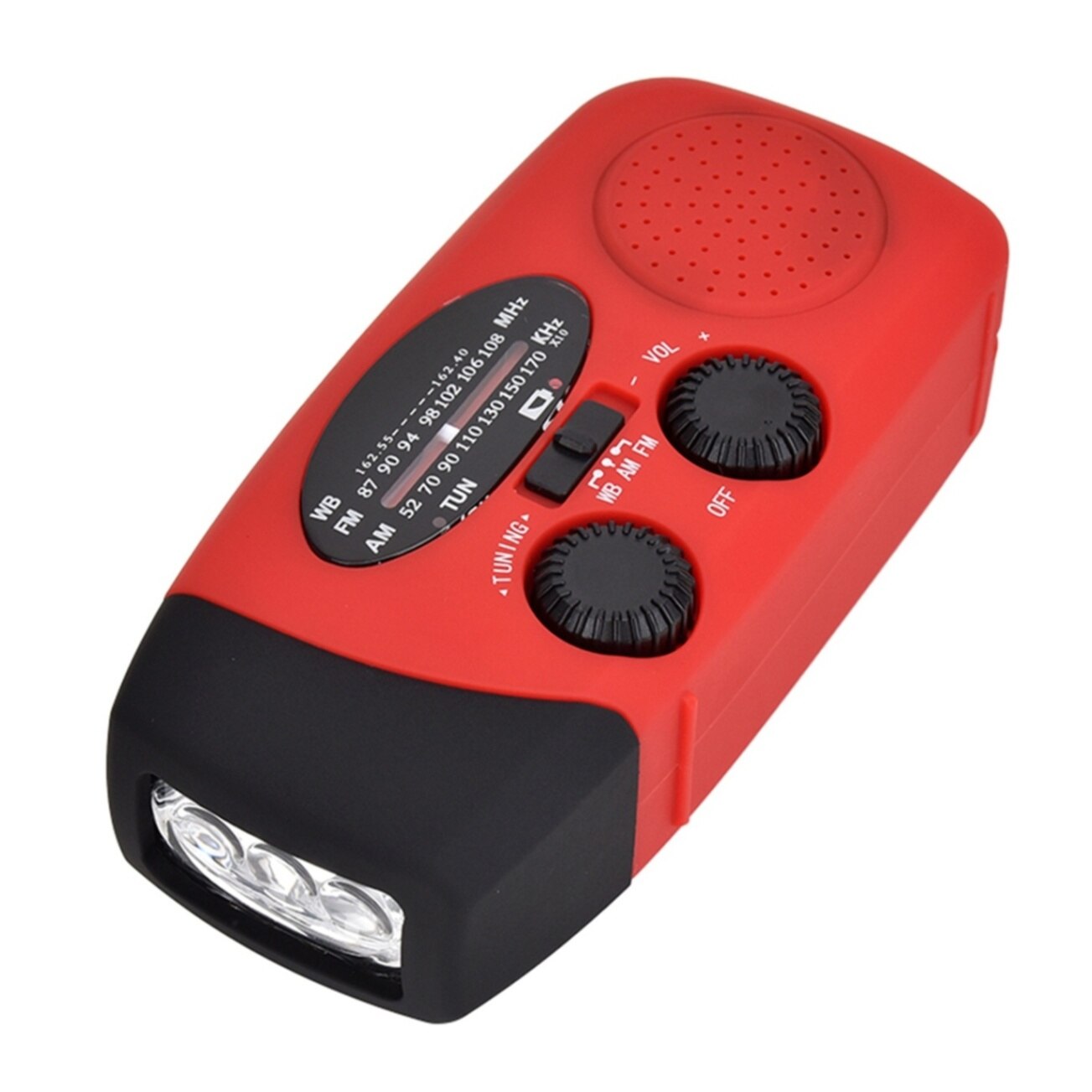 AM FM NOAA Portable Radio Weather Radio Shortwave FM Speaker Support Solar Hand Crank Radio Multifunctional Emergency Flashlight