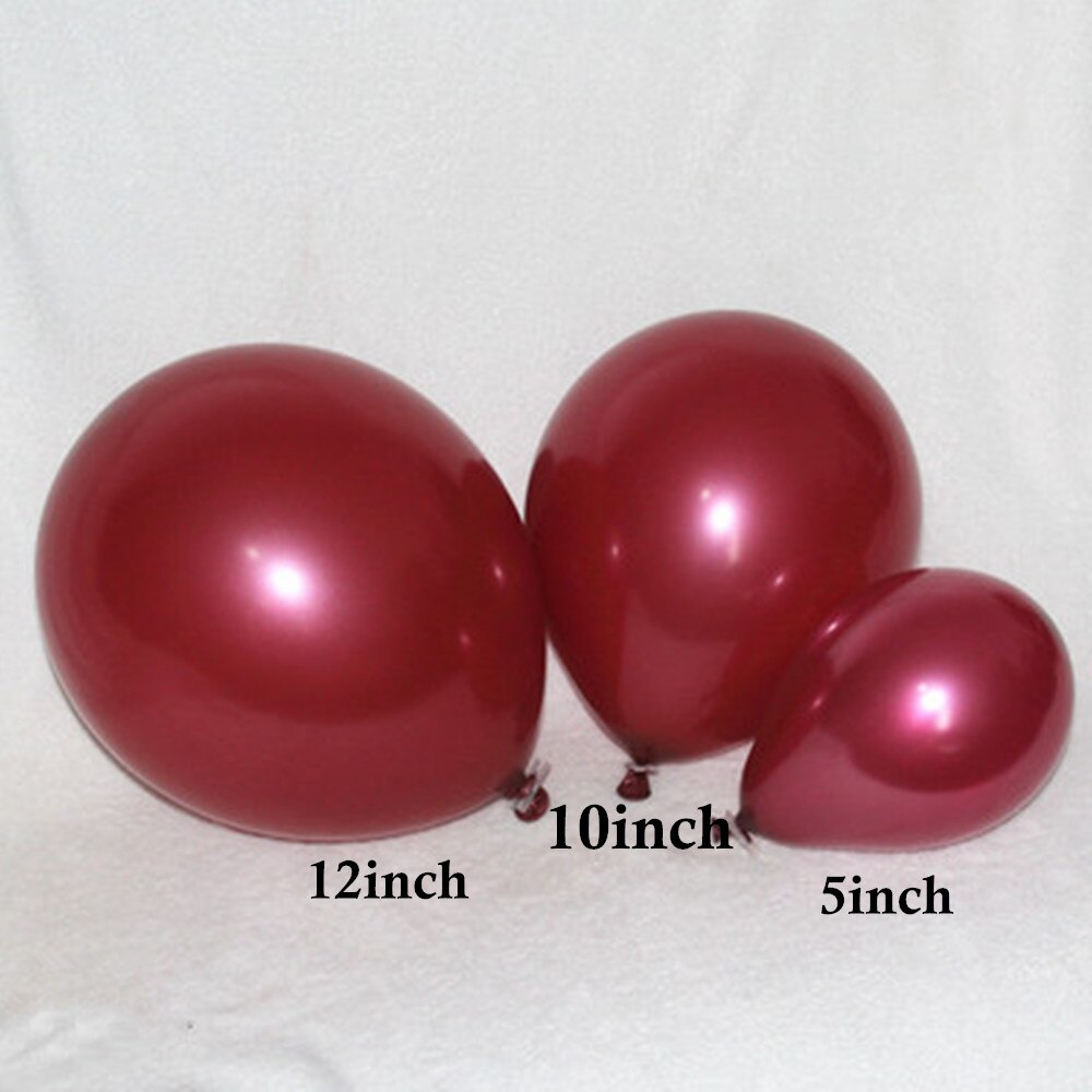 20 stk 5/10/12 tommer perle rosa guld latex ballon vin rød champagne guld latex globos bryllup fødselsdagsfest indretningsartikler: Rødvin / 12 tommer