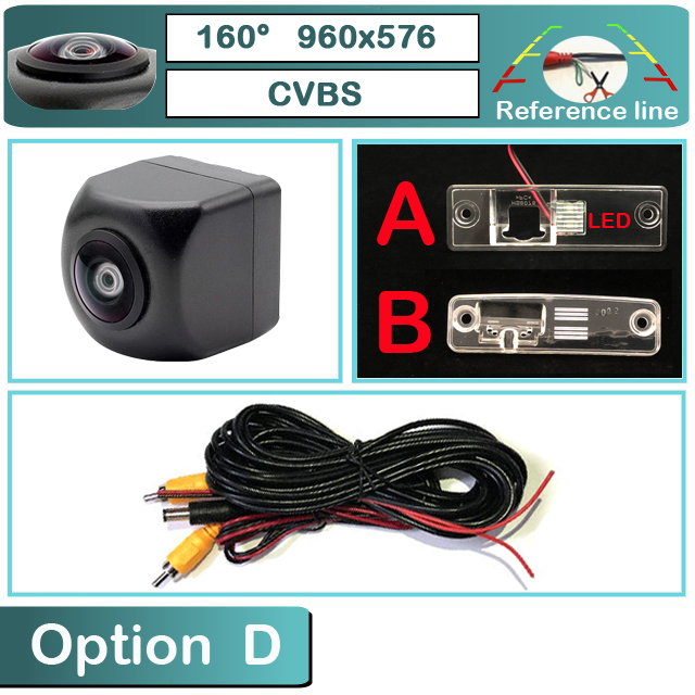 BOQUE 170 1280x720P HD AHD Car Vehicle Rear View Reverse Camera For Subaru Levorg Legacy Liberty Outback Impreza WRX Forester: D-Fisheye-160deg / A model