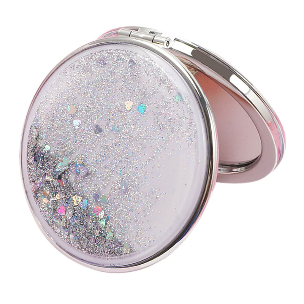 Folding Compact Travel Pocket Beauty Makeup Mirrors, Double Sides Purse Mirrors