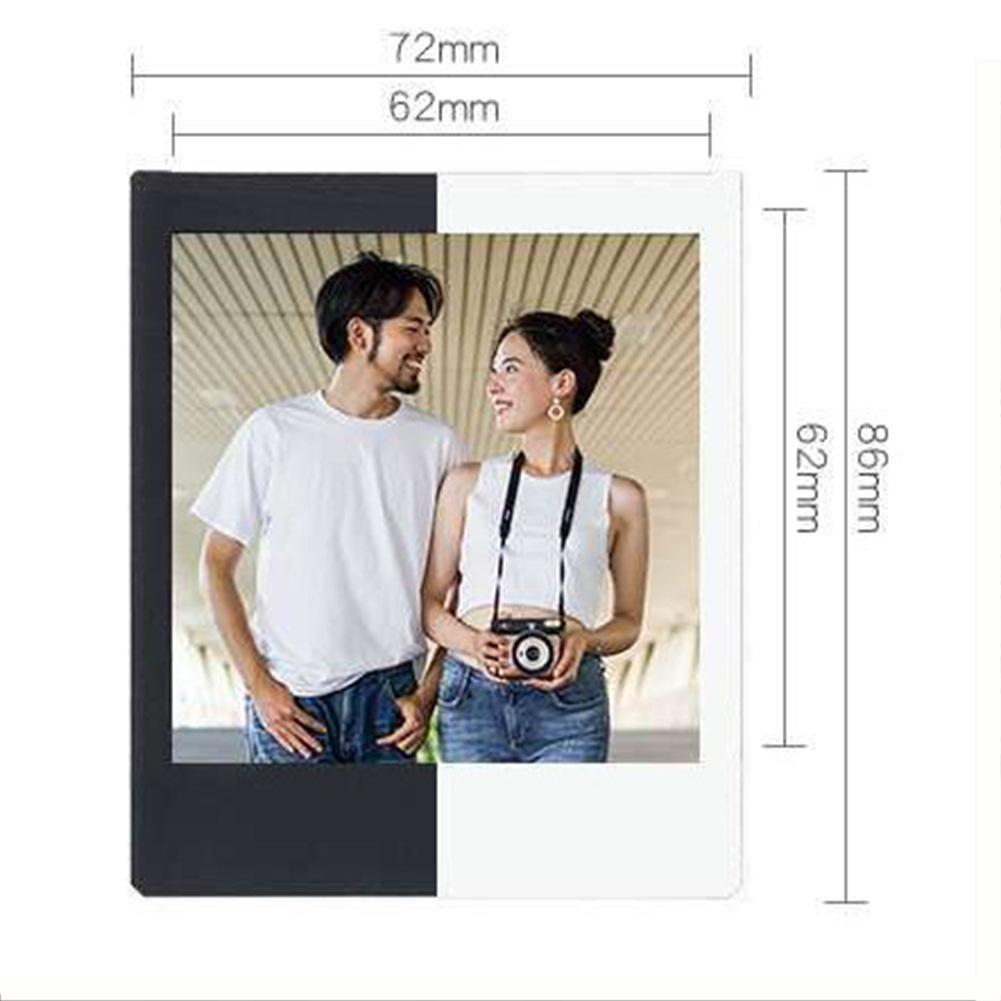 Papel fotográfico Polaroid Fujifilm, película cuadrada, papel fotográfico con borde blanco/negro para cámara instantánea Instax Sq10 Sq6 Sq20 Sq1