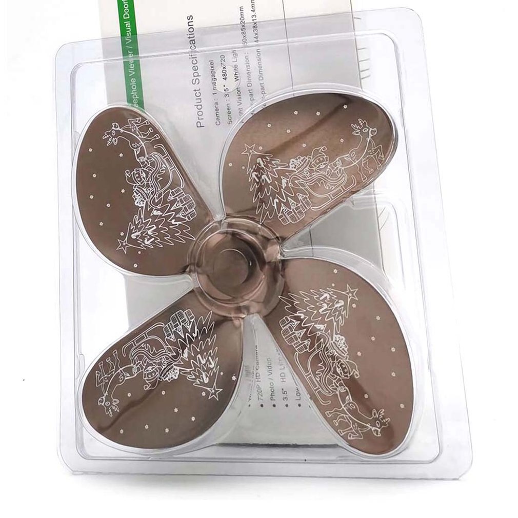 Premium Fireplace Thermodynamic Fan Alumina Fan Blade Ultra Quiet Warm Fireplace Fan Thermal Power Fan 4-Blade Stove Fan: Fan Blades F