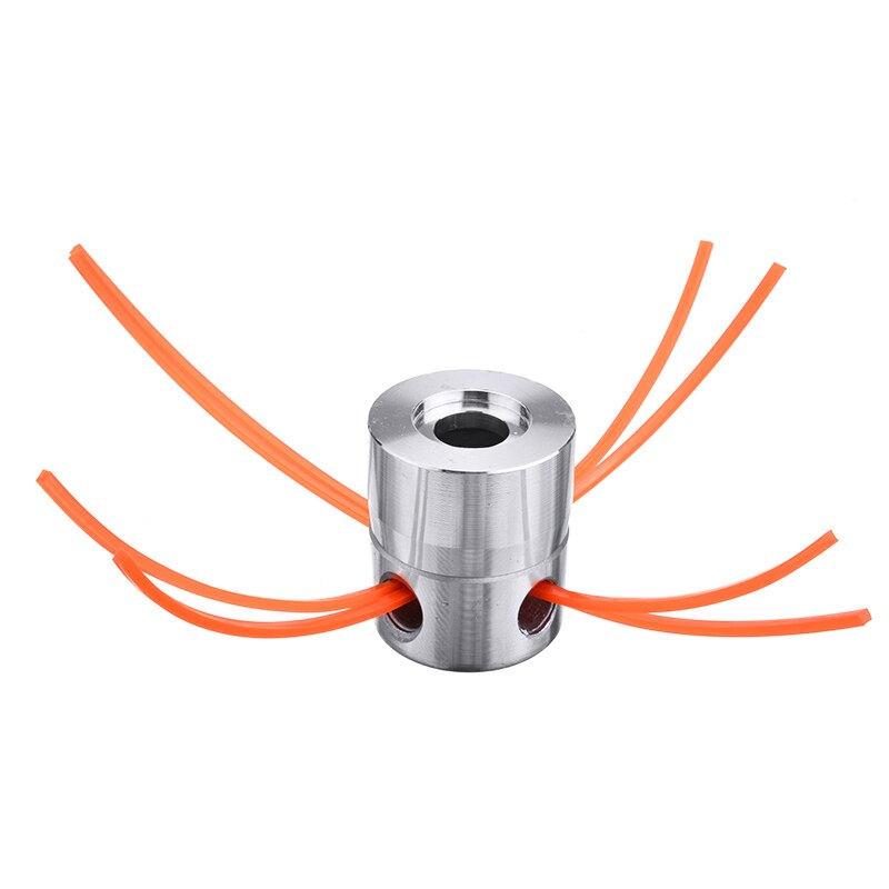 Universal Grass Trimmer Head Aluminum Alloy Garden Trimmer Head with 4 Lines Brush Cutter Head Lawn Mower Accessories