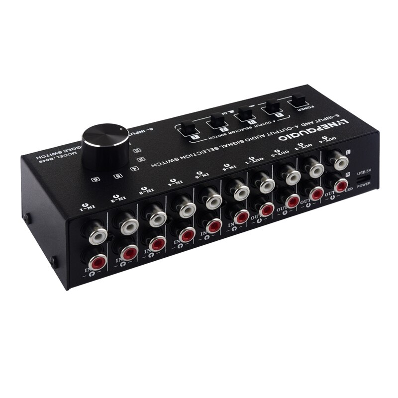 6 In 4 Out Audio Frequency Select Shift Device/Distribute Device/Audio Frequency Shift Device Output Switch Control: Default Title