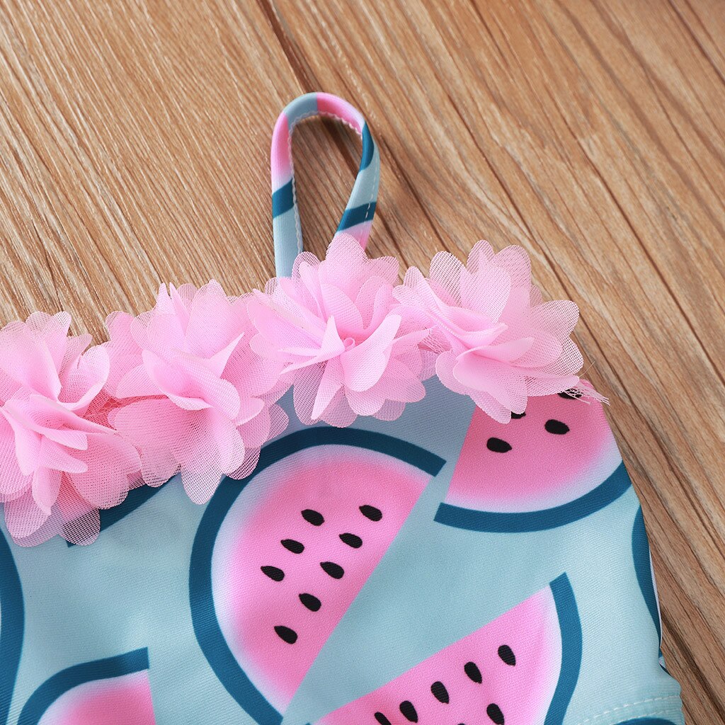 Watermelon Print Baby Swimwear Toddler Kids Girls Summer Swimwear Swimsuit Bikini Outfits Infant Bikini Toddler Girl Swimsuit