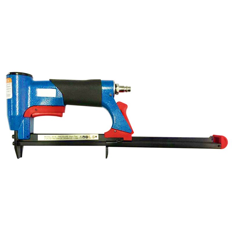 1/2 tommer pneumatisk lufthæftemaskine sømpistol fint hæfteværktøj til møbler blå sømpistol 4-16mm træbearbejdningspneumatisk luftstrøm til