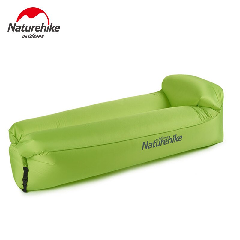 Naturehike bærbar oppustelig luftsofa camping søvn airbag strand sofa sammenklappelig liggestol fritid liggende stol lounge  nh18 s 030- s: Grøn