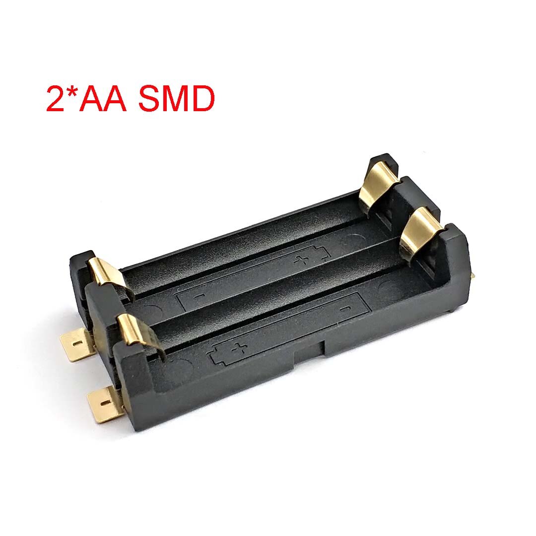 2 * AA Battery Box SMT SMD 2 AA Battery Holder Battery Box 14500 Battery Box: Default Title