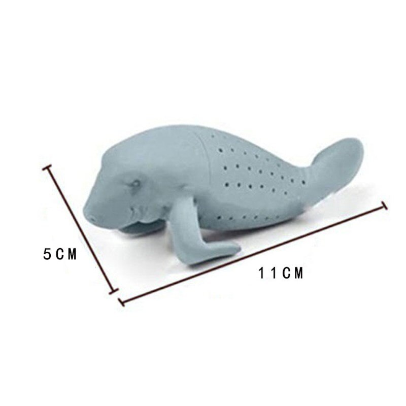 Filtro de chá em forma de leão, infusor de silicone para chá