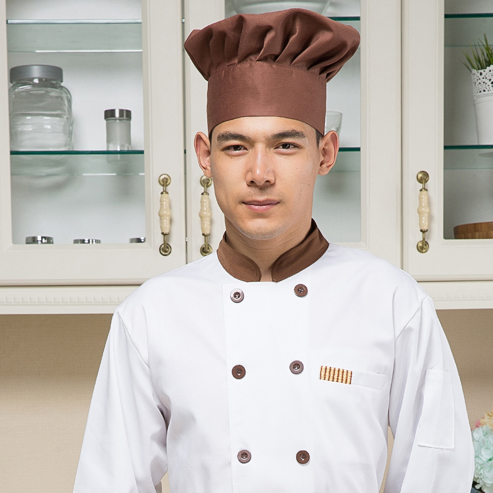 Mushroom Cap Adjustable Hotel Restaurant Chef Hat Cafe Restaurant Chef Service Work Hat Cap: Coffee cap