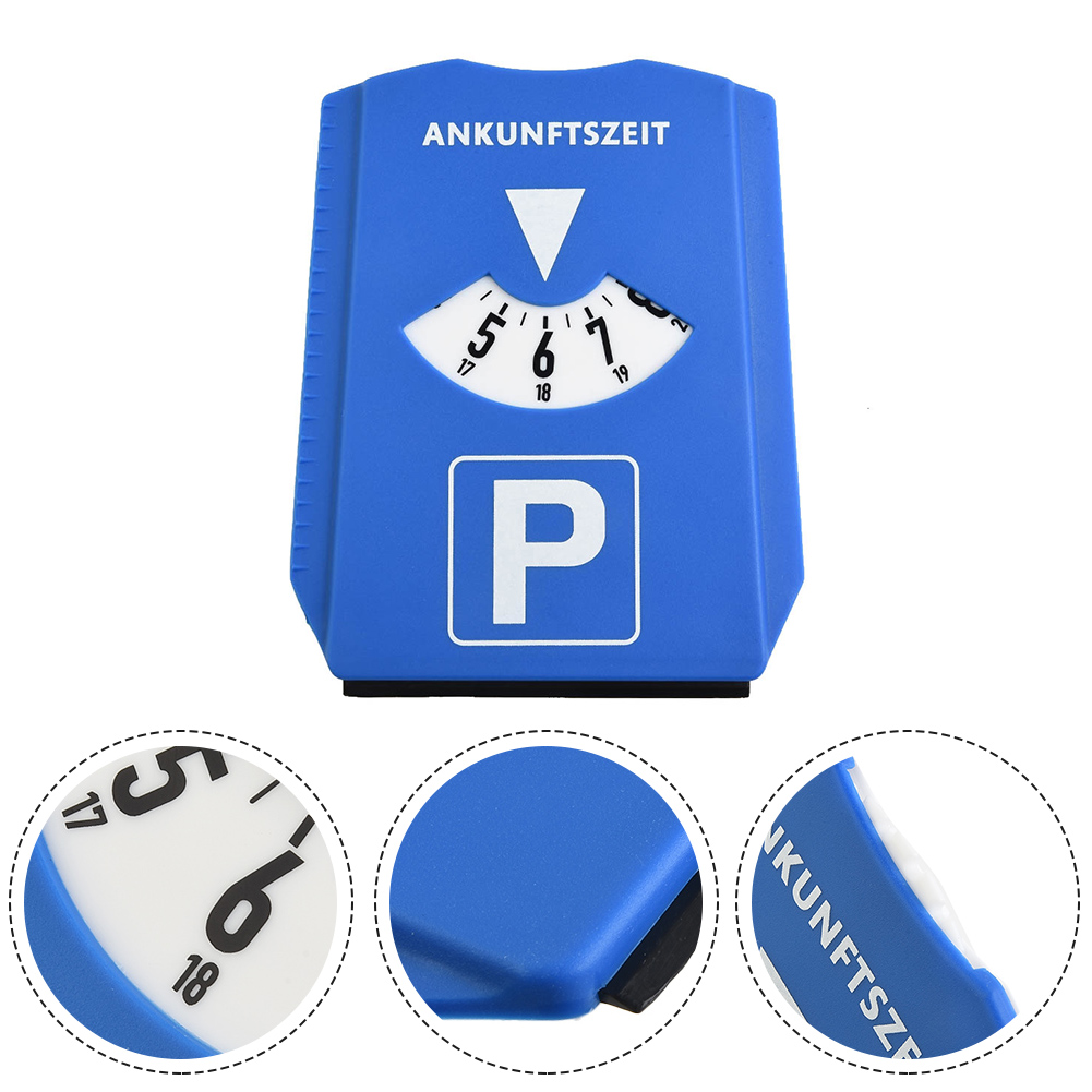 Parkeerschijf Timer Klok Aankomst Tijdweergave Blauw ABS Parkeren Draagbare Parkeertijd Teken Timer Klok