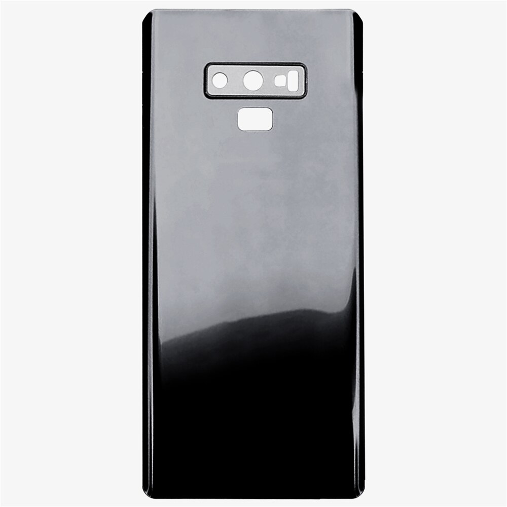 Batterij Cover Terug Glas Case Behuizing Met Camera Cover Vervanging Voor Samsung Galaxy Note 9 N9600 SM-N9600 N960F Accessoires: Black
