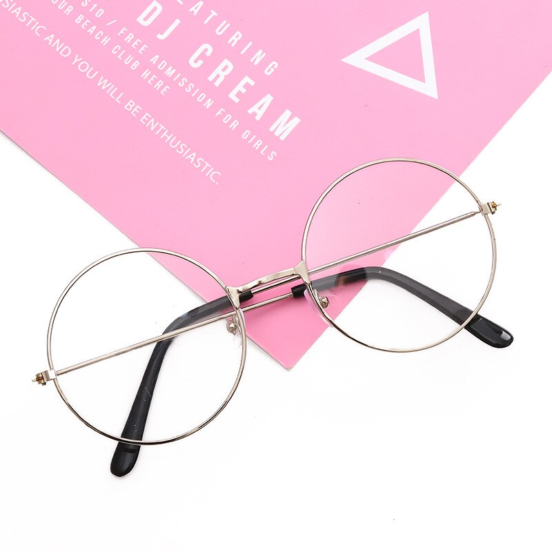 Japanese Harajuku JK round frame glasses frame: Silver