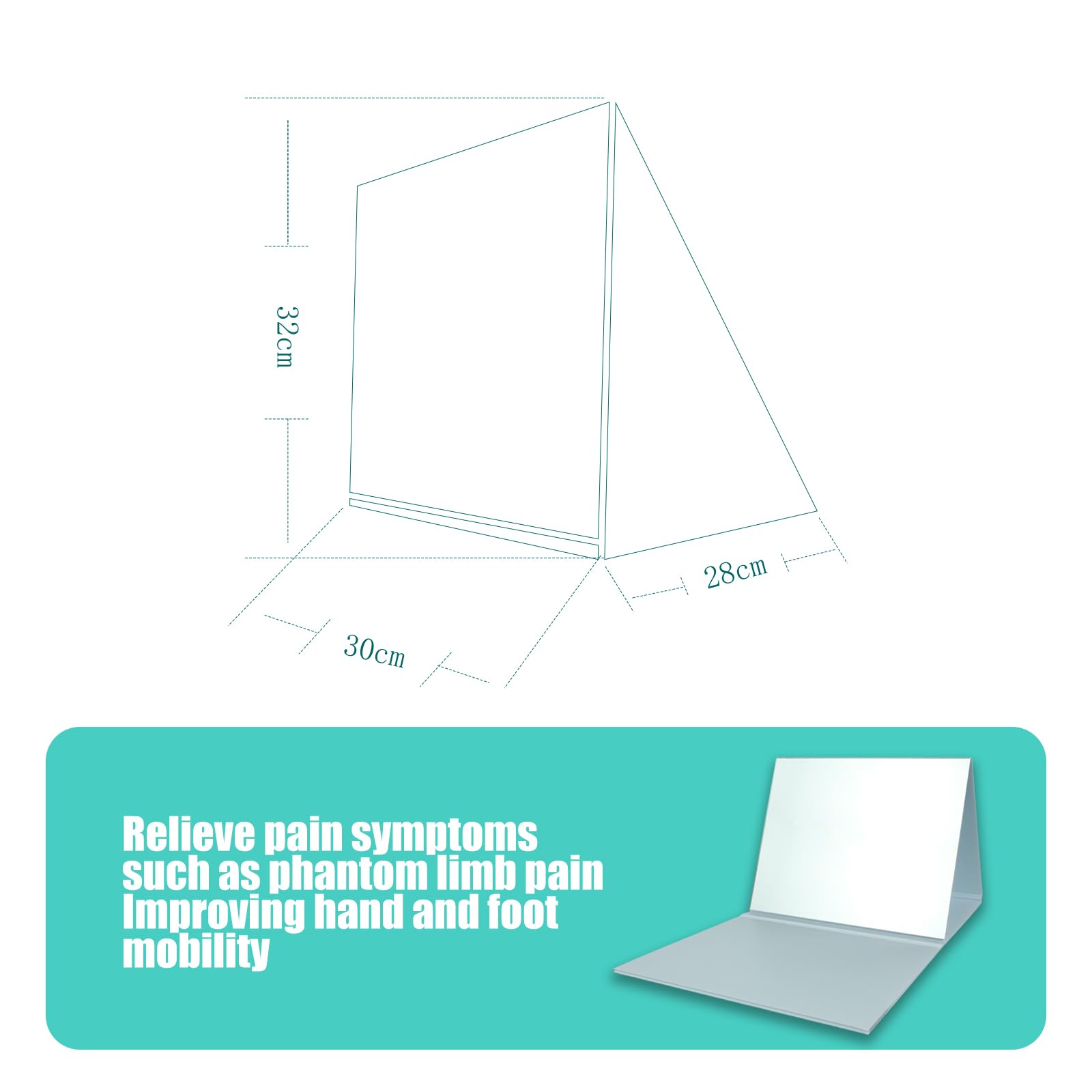Mirror Therapy Box for Stroke Rehabilitation for Leg Amputation Therapy Device for Hand Exercise Mirror Neurons for