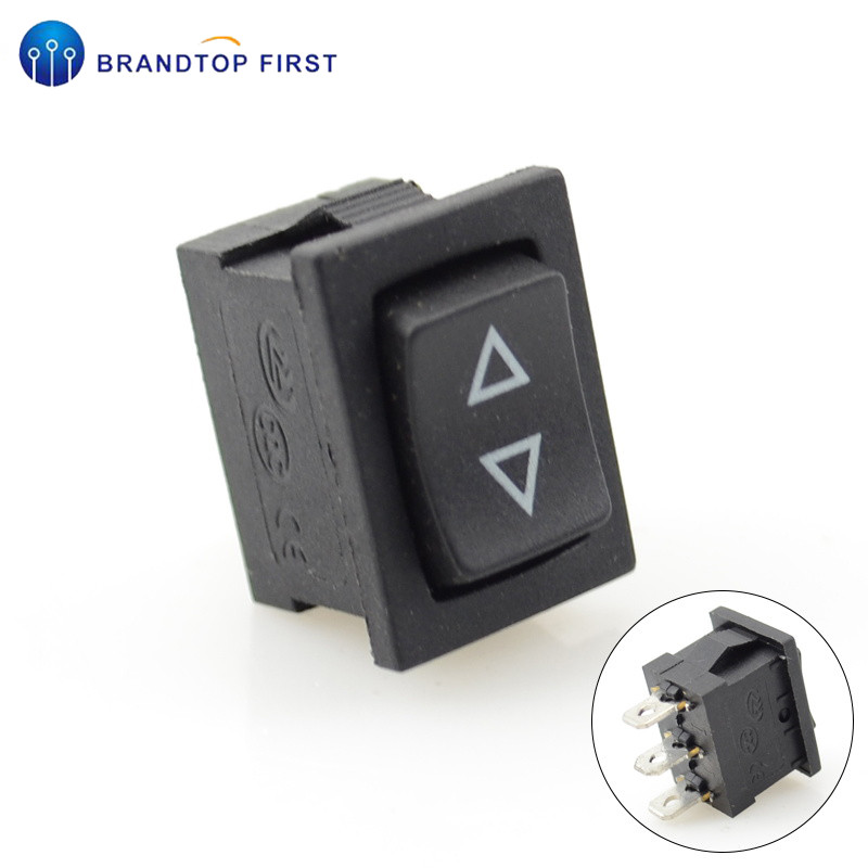 2pcs 21*15mm Momentary self-reset Rocker switch (ON)-OFF-(ON) 3pins