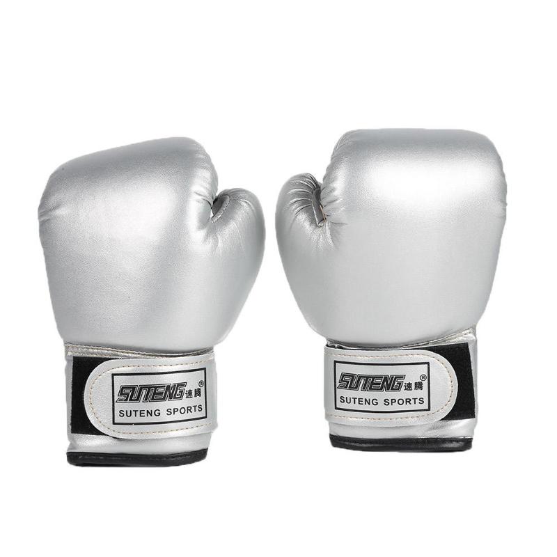 2 stk bokse træning kamphandsker læder kid sparring kickboxing handsker: Klar