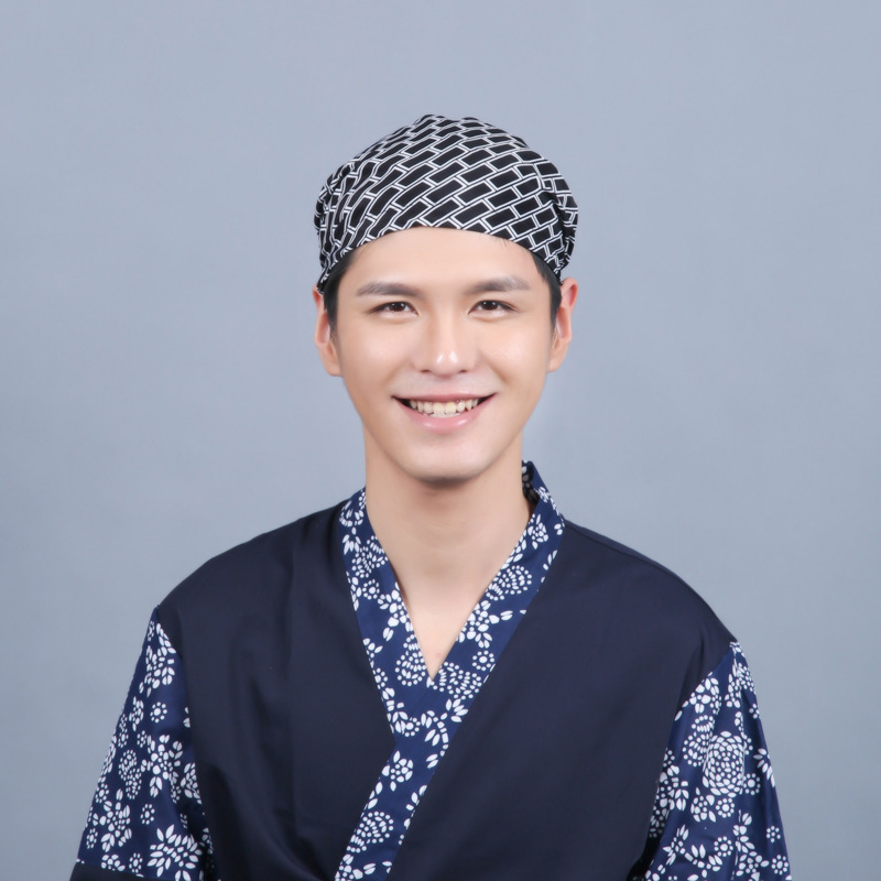 Japanese Ramen Noodle Restaurant Bar Sushi Chef Unisex Waiter Hat Turban Cap Men Women Kitchen Cooking Workwear Caps
