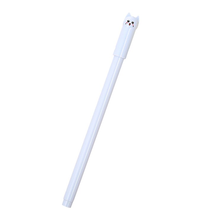 0.5mm brevpapper gulliga tecknade djur katt svans neutral penna student med full nål svart penna brevpapper leveranser: Lila