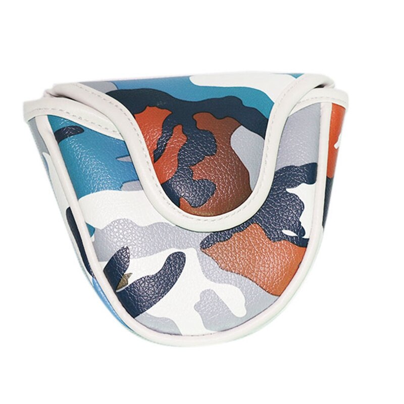 1 stuk golf mallet putter headcover cover voor kleine center putters net sluiting: Blauw