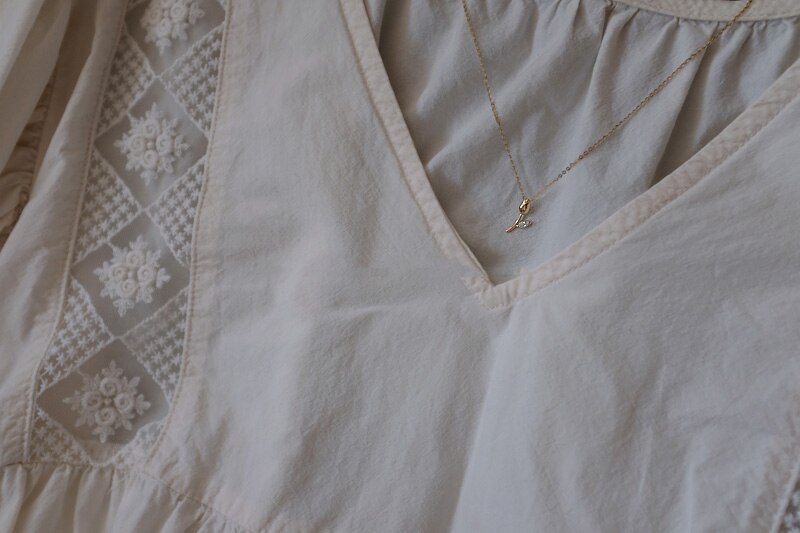 Goldtutu 9K Real Gold Mini Tulp Stijl Floret Temperament Armband Hanger Neacklace Accessoires Voor Sieraden Maken Bevindingen