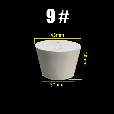 Silicone Rubber Sponge Stopper Hole Plug Lab Flask Test Tube Bottle Glassware Tapered Rubber Plug Bung Stopper: green