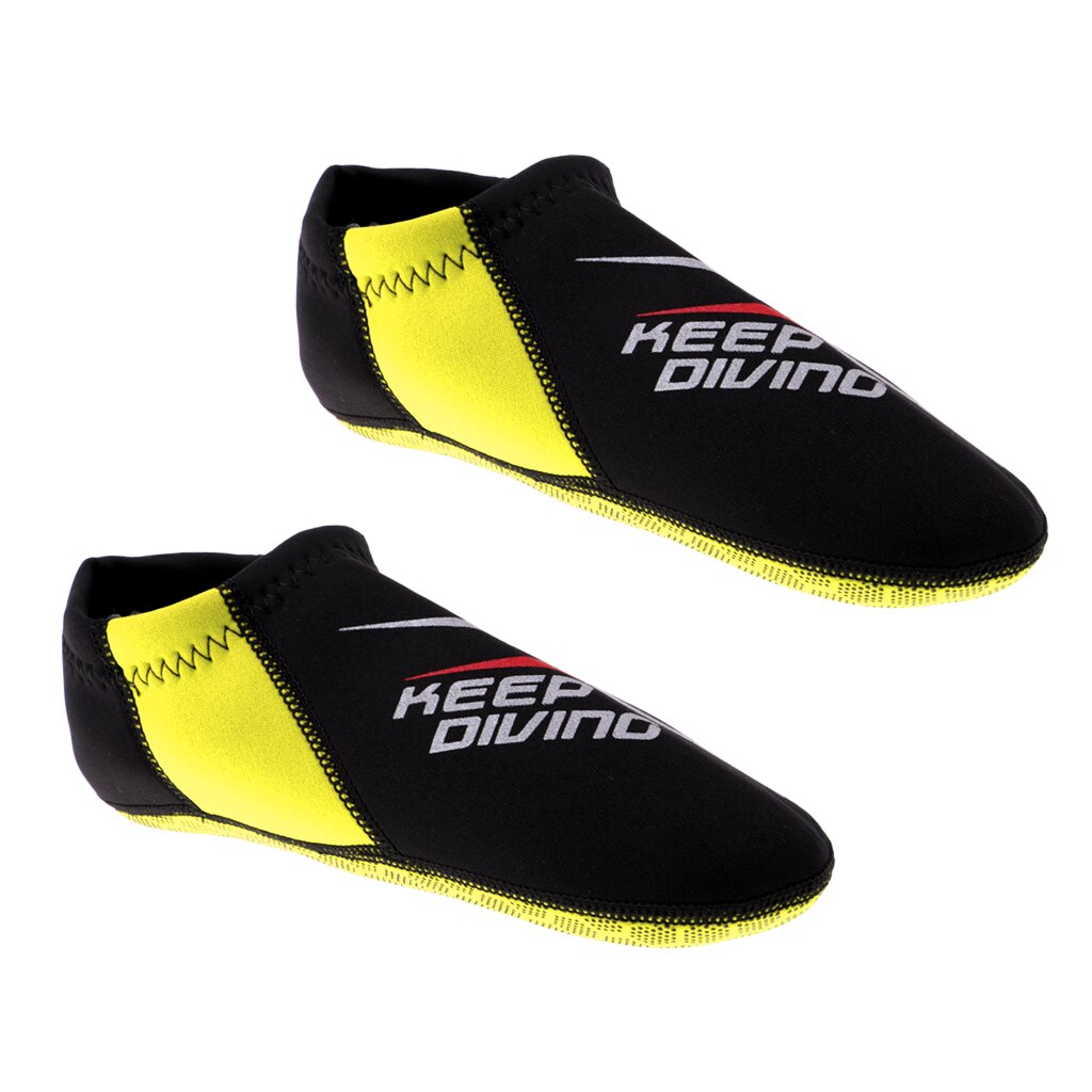 3mm Neopren Socken Schnorcheln Wasser Sport Schwimmen Tauchen SurfingScuba Tauchen Strand Surfen Socken: XL Gelb