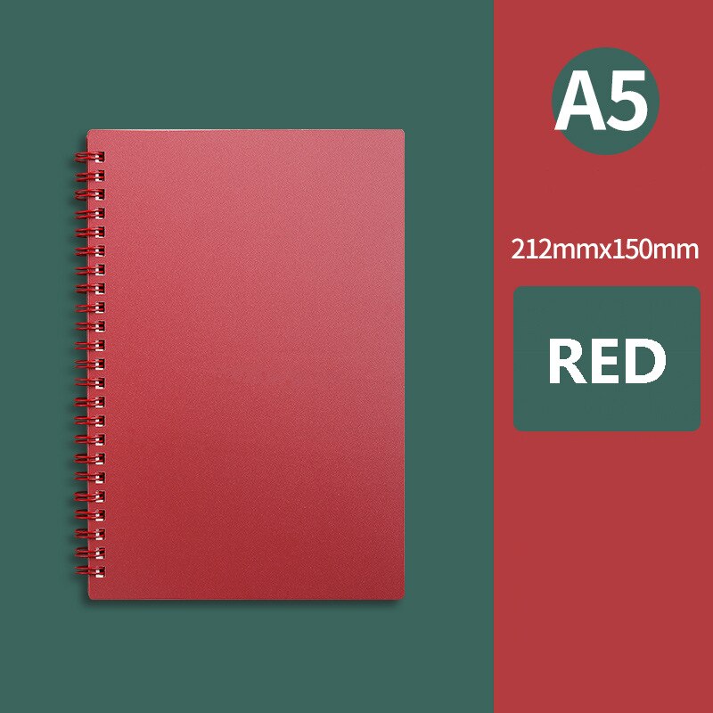 Morandi Coil Spiral A5 Diary Notebook Grid Paper Daily Weekly Planner Agenda Organizer Notepad School Office Supplies Stationery: 09-Lined