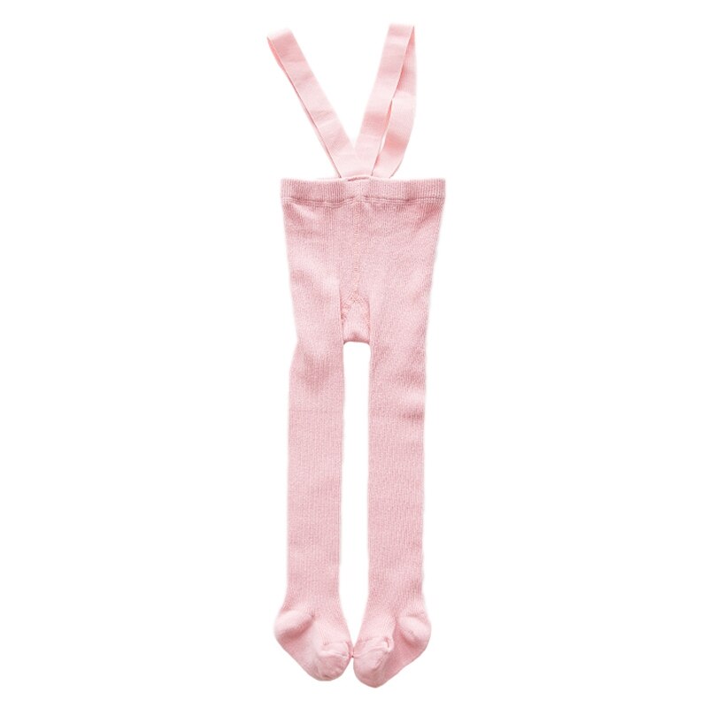 Baby Cotton Pantyhose Newborn Pants High Waist Cross Belt Leggings 49cm Baby Boys Girls Protect Navel Pants: Pink