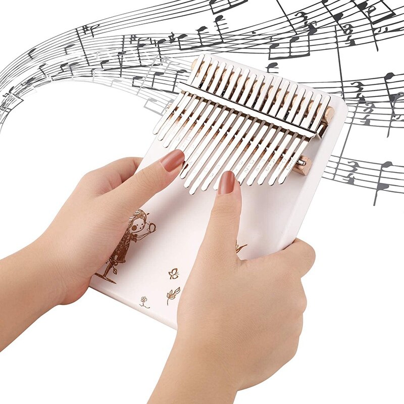 17 schlüssel Daumen Klavier Finger Klavier Hand Klavier Holz Finger Klavier mit stimmen Hammer Instrument Bausatz für Erwachsene Anfänger